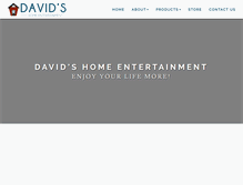 Tablet Screenshot of davidshomeentertainment.com